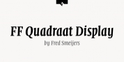 FF Quadraat Display font download