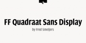 FF Quadraat Sans Display font download