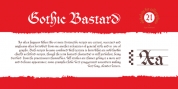 Cal Gothic Bastard font download