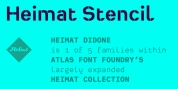 Heimat Stencil font download