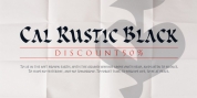 Cal Rustic Black font download