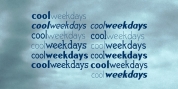 Cool Weekdays font download
