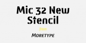 Mic 32 New Stencil font download