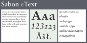 Sabon eText font download