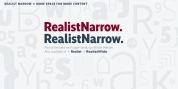 Realist Narrow font download