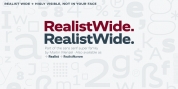 Realist Wide font download