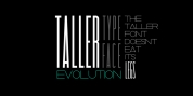 Taller Evolution font download