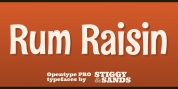 Rum Raisin Pro font download