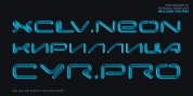 XCLV.NEON Pro Cyrillic font download