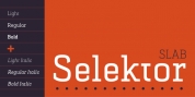 Selektor Slab font download