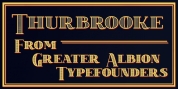Thurbrooke font download