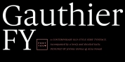 Gauthier FY font download