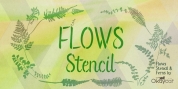 Flows Stencil font download