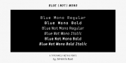 Blue (Not) Mono font download