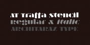 AT Traffa Stencil font download
