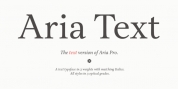 Aria Text font download