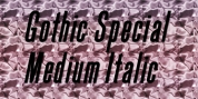 Gothic Special Medium Italic font download