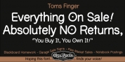 Toms Finger font download