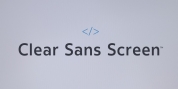 Clear Sans Screen font download
