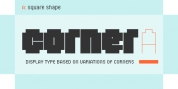 Corner A font download