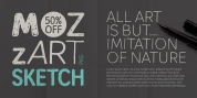 Mozzart Sketch font download