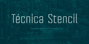 Tecnica Stencil font download