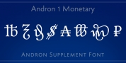 Andron 1 Monetary font download