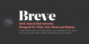 Breve Display font download