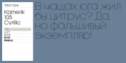 Kamerik 105 Cyrillic font download