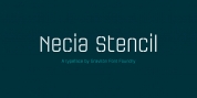 Necia Stencil font download