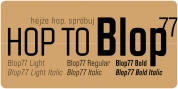 Blop77 font download