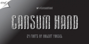 Cansum Hand font download