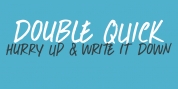 Double Quick font download