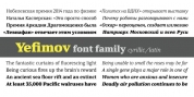 Yefimov Serif font download