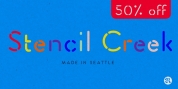 Stencil Creek font download