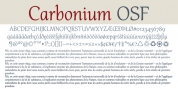 Carbonium OSF font download