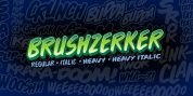 Brushzerker BB font download