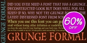 Grunge Formal font download