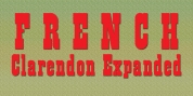 French Clarendon Expanded font download