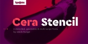 Cera Stencil Std font download