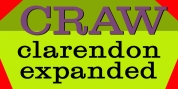 Craw Clarendon Expanded font download