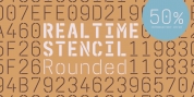 Realtime Stencil Rounded font download