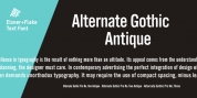 Alternate Gothic Pro Antique font download