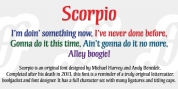 Scorpio font download