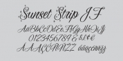 Sunset Strip JF font download