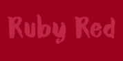 Ruby Red font download