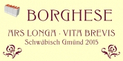 Borghese font download