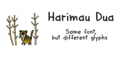 Harimau Dua font download