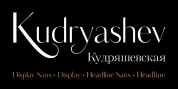 Kudryashev Display font download