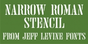 Narrow Roman Stencil JNL font download